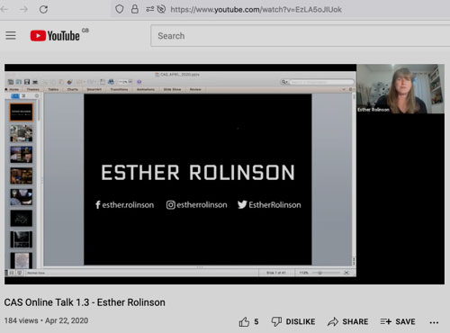 Computer Arts Society talk - Esther Rolinson
